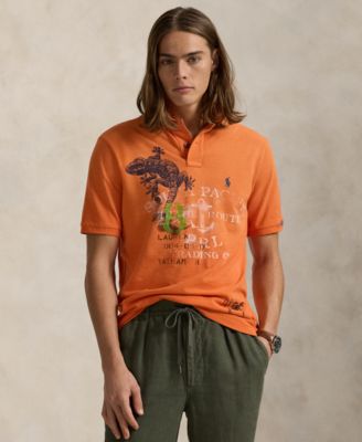 Polo Ralph Lauren Men's Classic-Fit Mesh Graphic Polo Shirt - Macy's