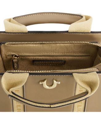 Licensed Faux Leather Mini Tote Bag with Branded Straps