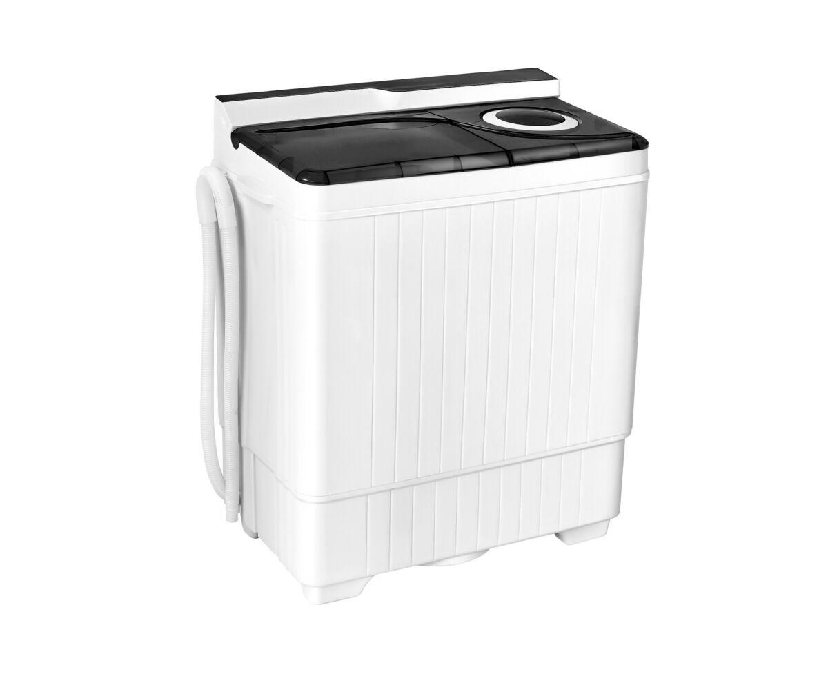 26 Pound Portable Semi-automatic Washing Machine with Built-in Drain Pump - Grey