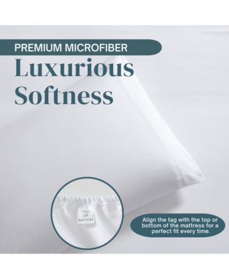 Pillowcase Set with Matching  Fitted Sheet – Soft, Durable, and Fade-Resistant Bedding - Hotel Luxury Style Sheet Set – Wrinkle Free (Flat Sheet Not Included)