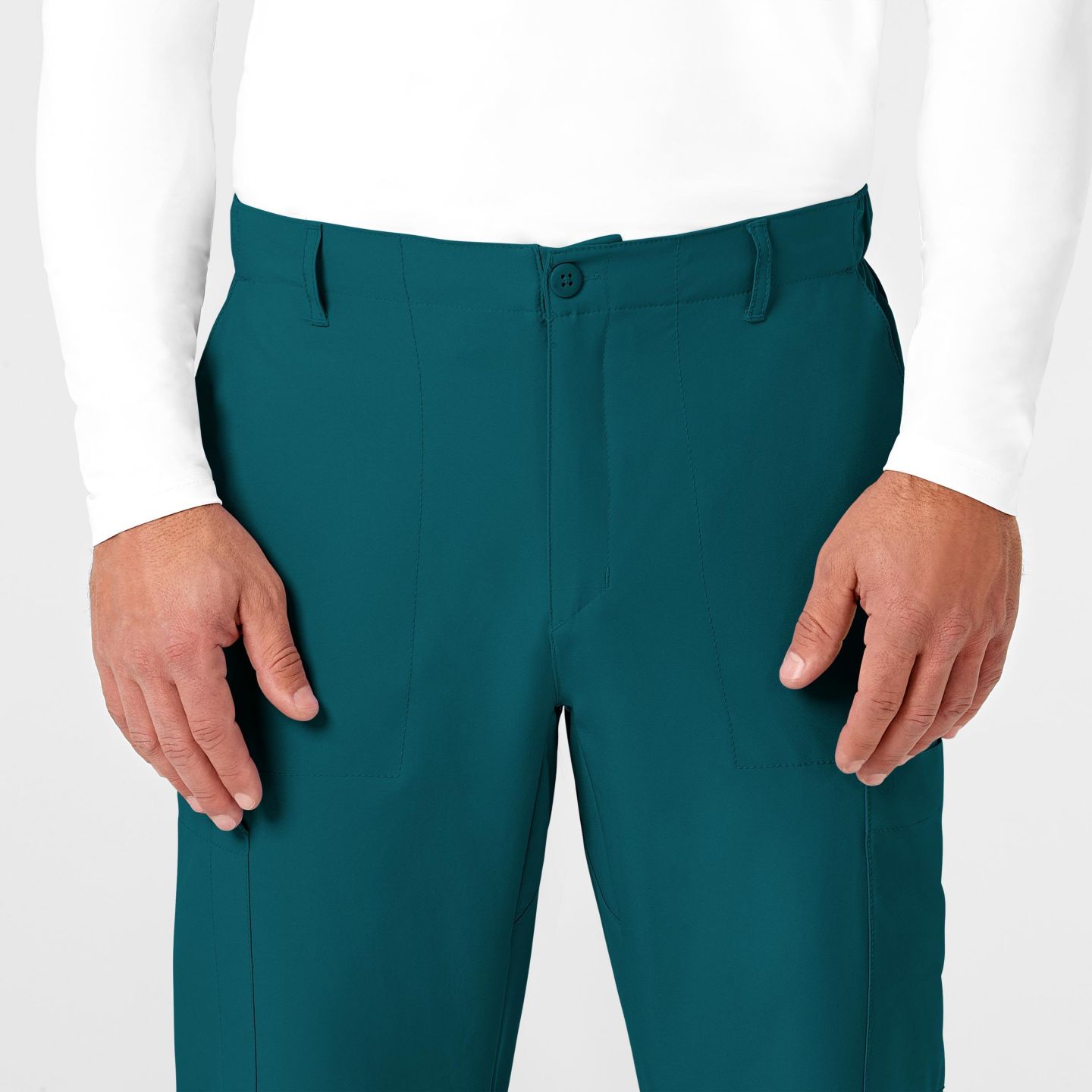 Мужские брюки Wink W123 Flat Front Cargo Scrub Pant Regular, цвет: Синий — фото 4