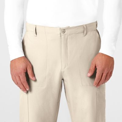 Men's W123 Flat Front Cargo Scrub Pant