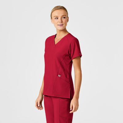 Women's W123 Stylized V-Neck Scrub Top