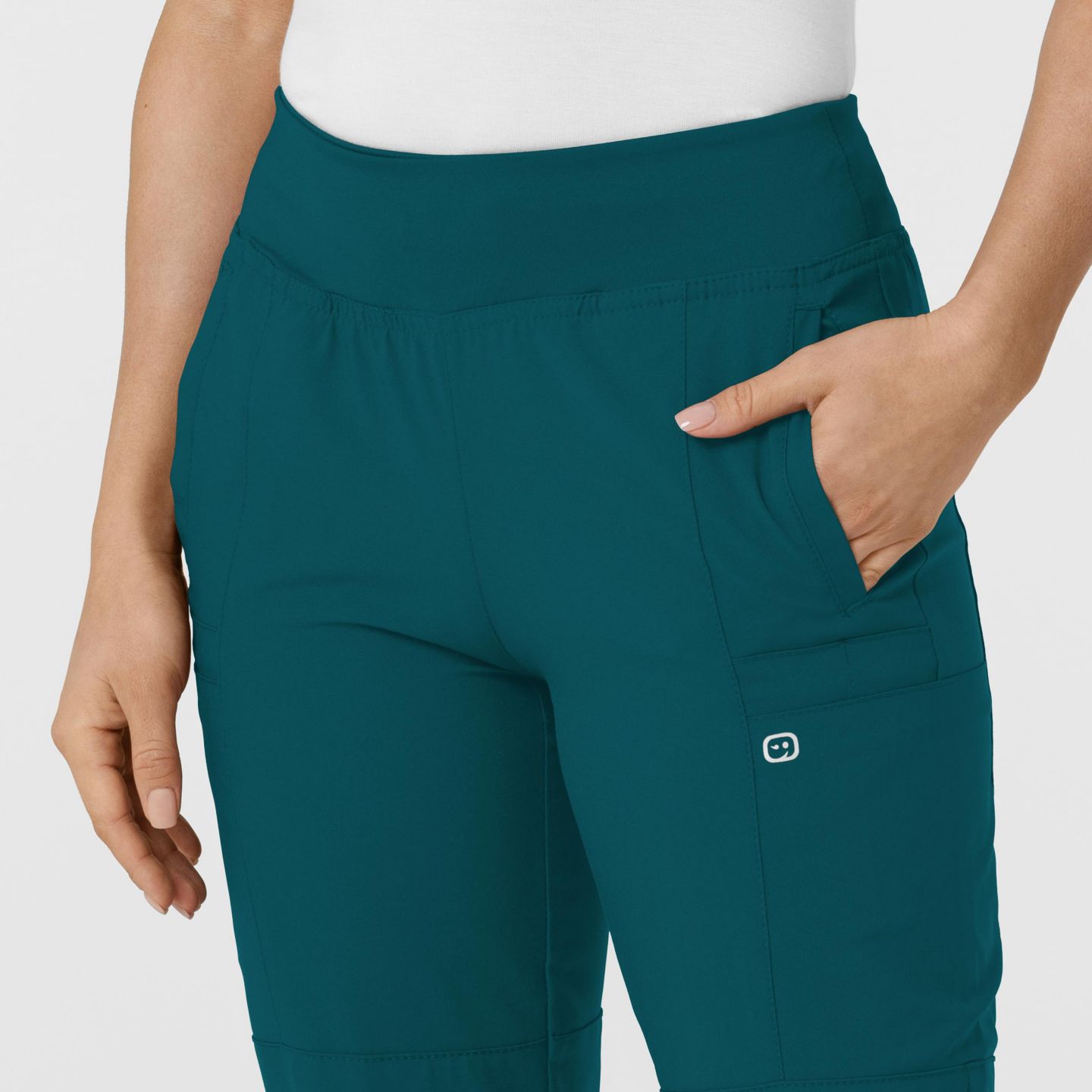 Женские брюки Wink W123 Comfort Waist Cargo Jogger Scrub Pant Regular, цвет: Синий — фото 5