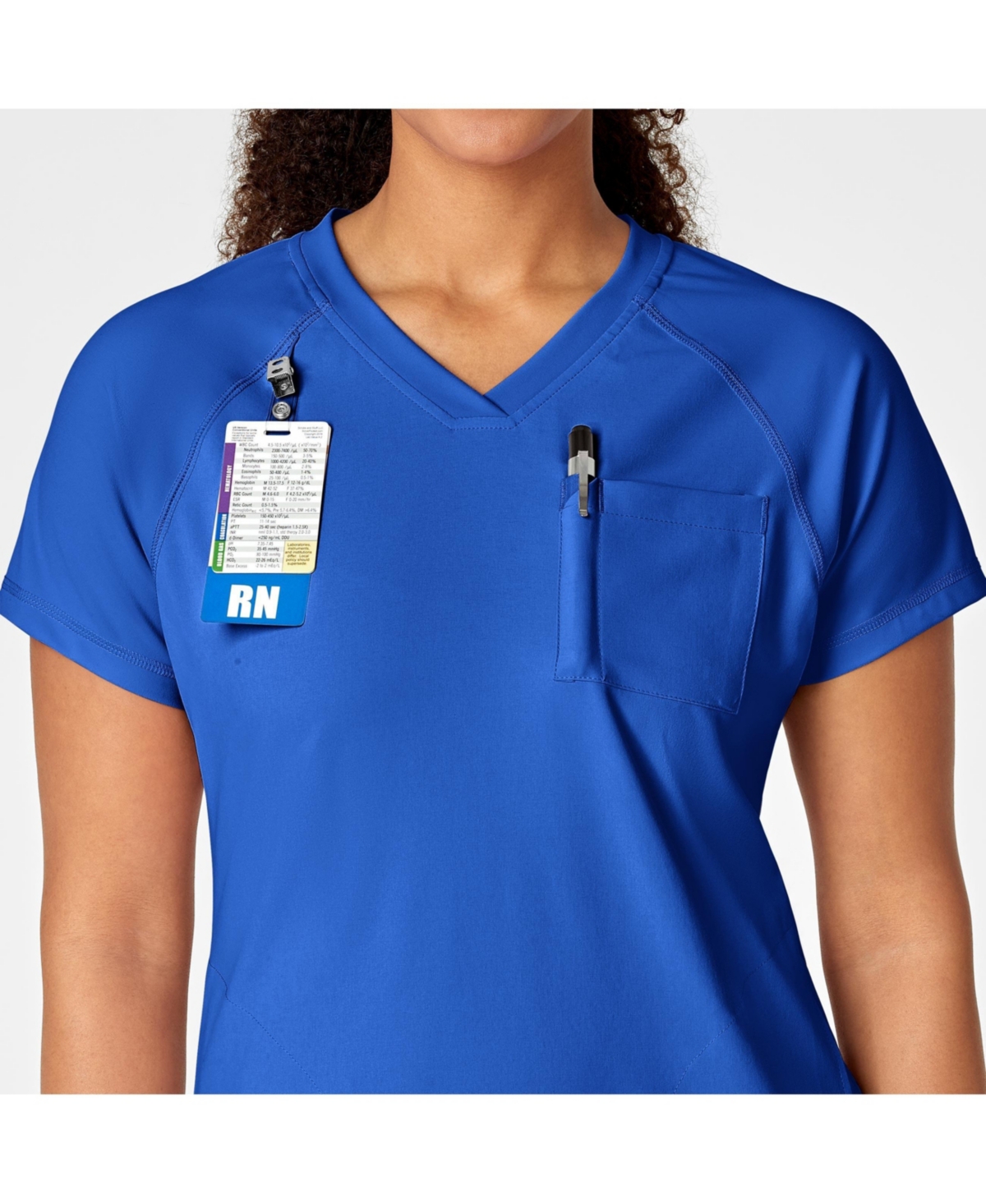 Wink Plus Size Renew Yoga V-Neck Scrub Top