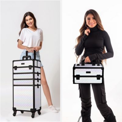 3-Piece Makeup Train Cases Cosmetic Organizer Kit Grace ForgetMeNo