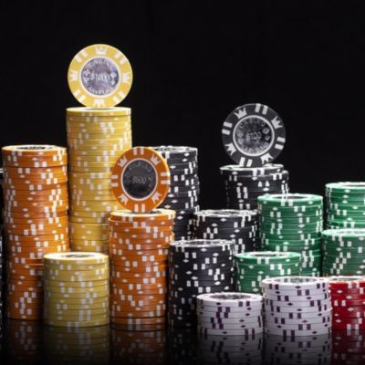 Poker Chips with Coin Inlay - 25-Pack, $1000 Denomination