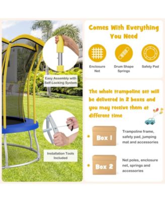 10 Feet Unique Flower Shape Trampoline with Galvanized Steel Frame