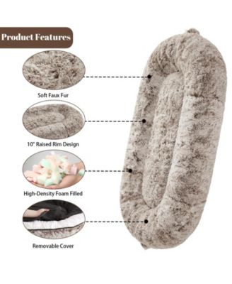 Human Sized Dog Bed for Adult People,71"x43.3"x10" Large Dog Bed