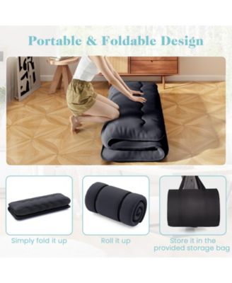 Futon Mattress with Washable Cover and Foldable Mat-Queen Size