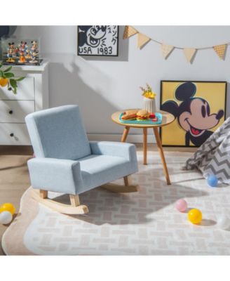 Kids Rocking Chair with Solid Wood Legs