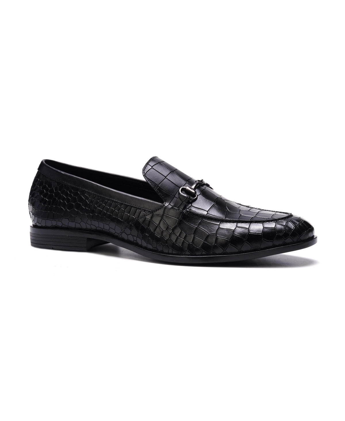 Men's Louis Bit Loafer - Black Croco