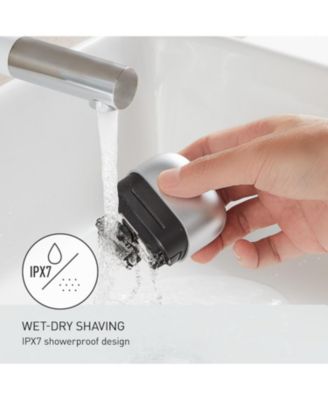 Swipe Right Compact Shaver, Unisex Electric Razor for Men and Women, On-the-Go Razor with 3-Blade Cutting System and USB-C Charging, Wet/Dry - ES-CM3A-W