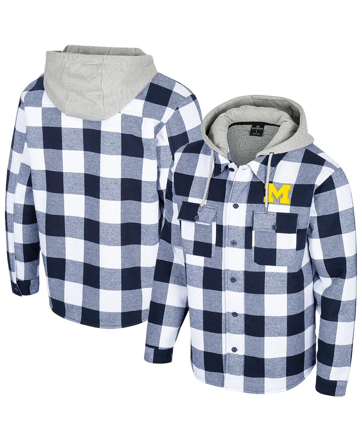 Men's Navy/White Alabama Crimson Tide Buffalo Plaid Full-Zip Jacket - Navy, White
