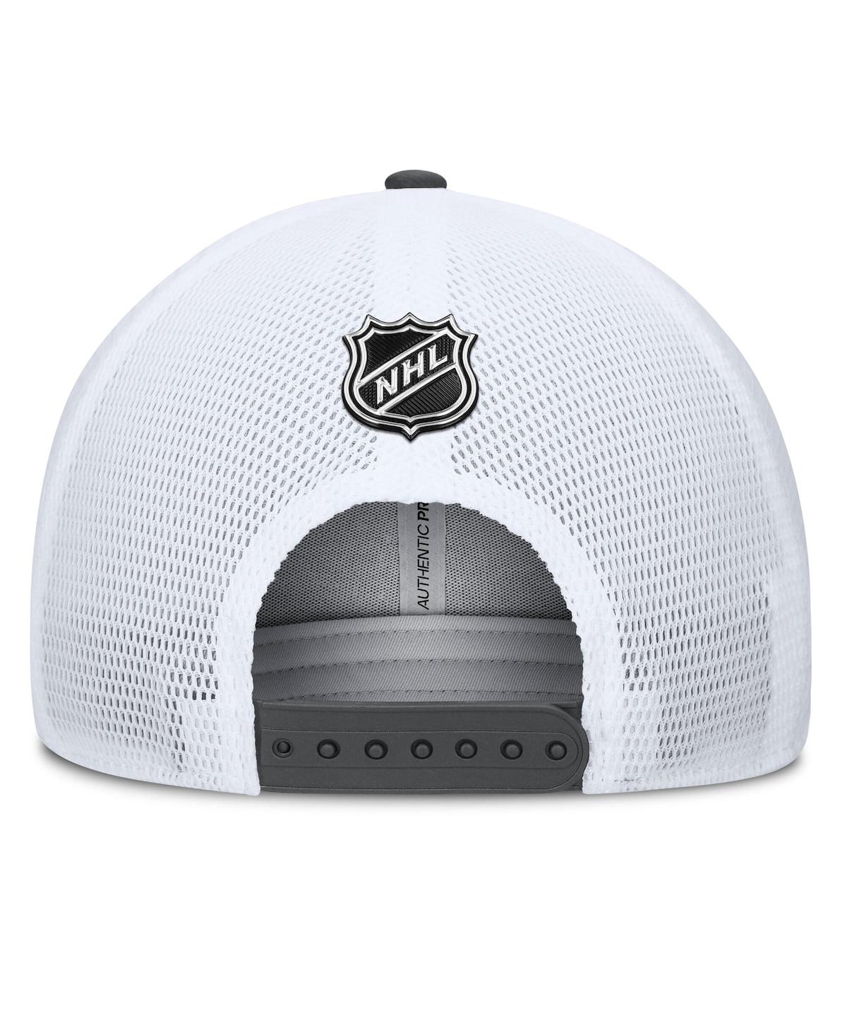 Fanatics Men's Gray/black Vegas Golden Knights Authentic Pro A-frame Rink Adjustable Hat In Gray,black