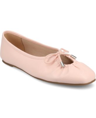 Women's Callee Rouched Tie Ballet Flats