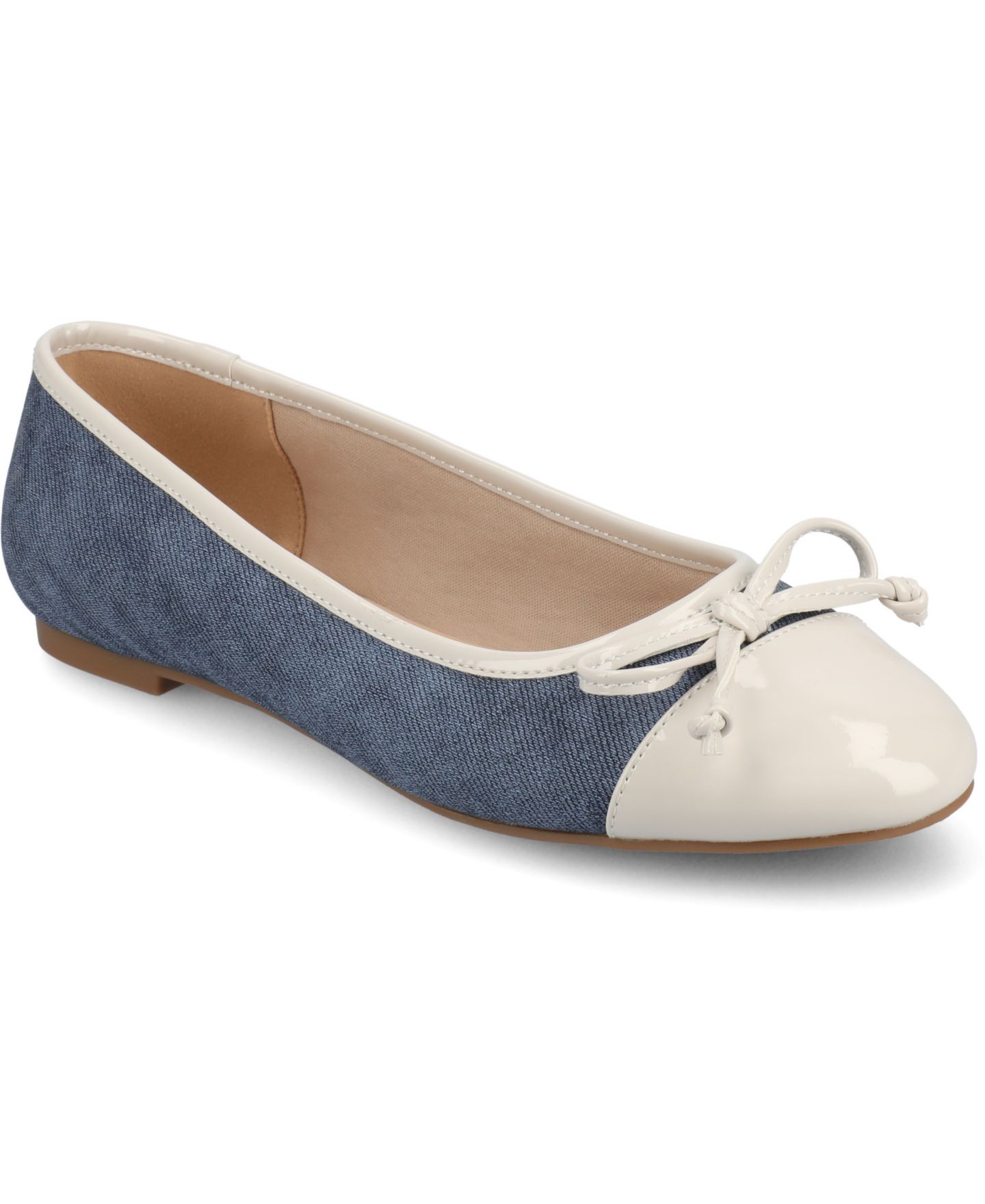 Женские балетки Journee Collection Kaiah Cap Toe Ballet Flats, цвет: Синий — фото 1