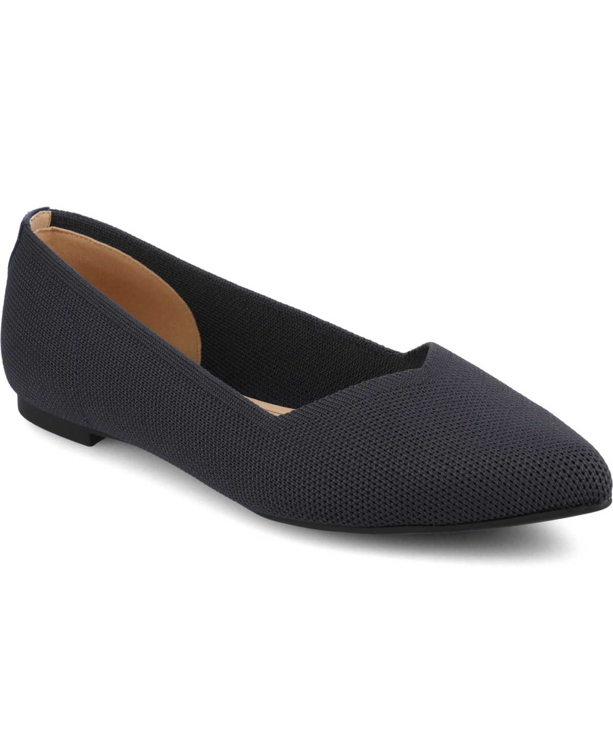 JOURNEE COLLECTION WOMEN'S MINNAH KNIT POINTED TOE DRESS FLATS 
