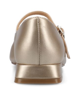 Women's Gredah Square Toe Double Strap Mary Jane Flats