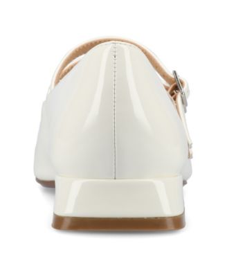 Women's Gredah Square Toe Double Strap Mary Jane Flats