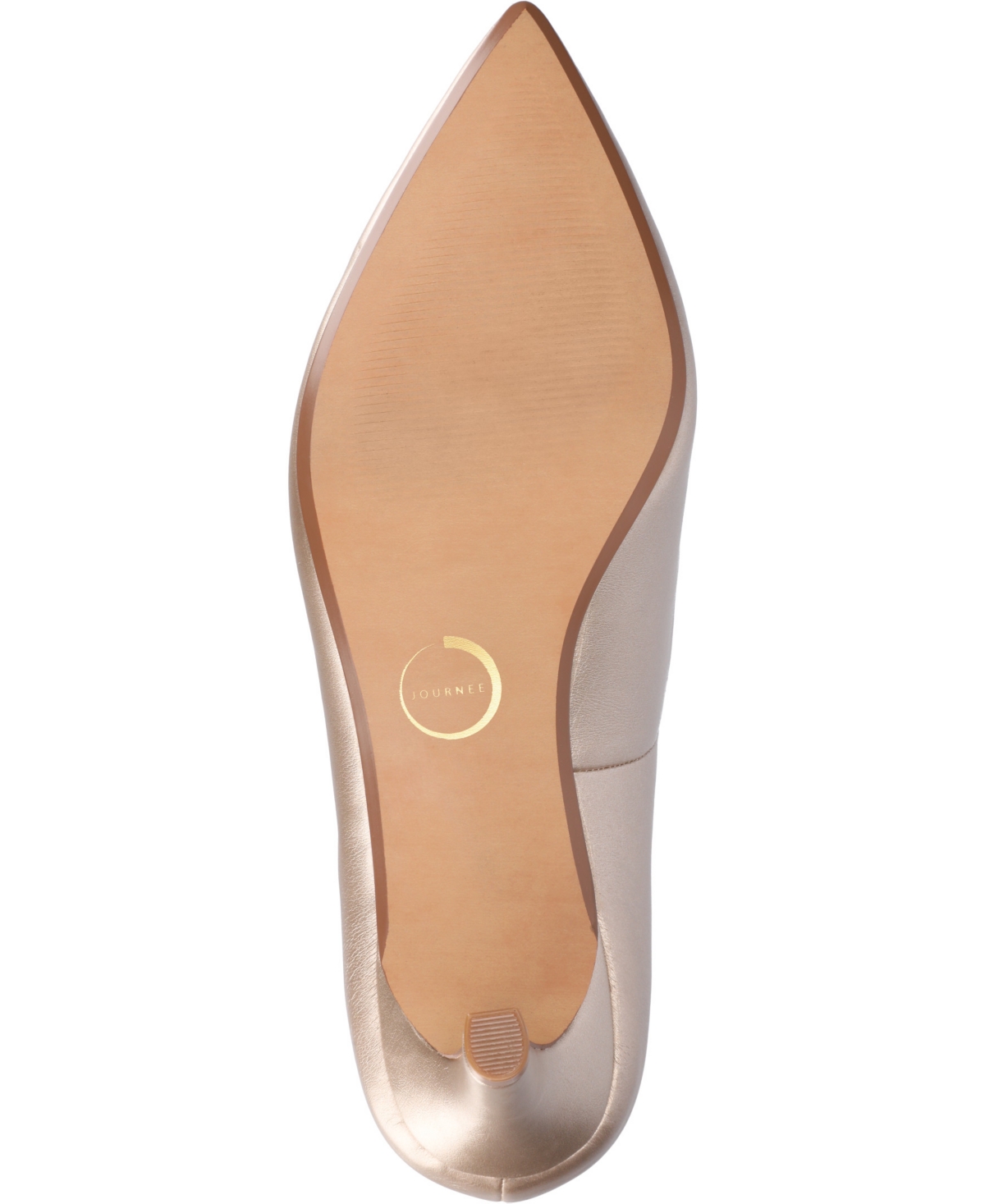 Shop Journee Collection Women's Scylee Pointed Toe Dress Pumps In Champagne