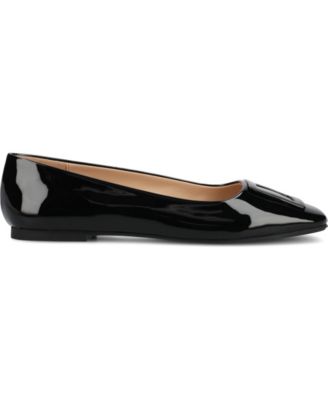 Women's Zimia Buckle Square Toe Ballet Flats