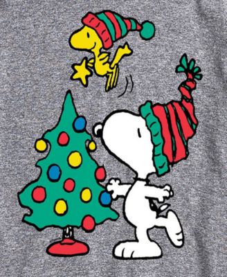 Men's Peanuts Snoopy Woodstock Tree Short Sleeve Tee