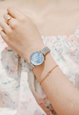 Woman Watch 30mm Mother-of-pearl dial 60 pearls, Victoria Hyde