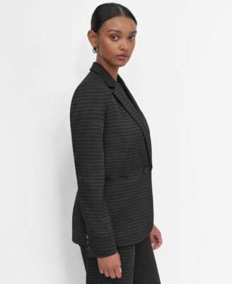 Petite Ponte One-Button Blazer