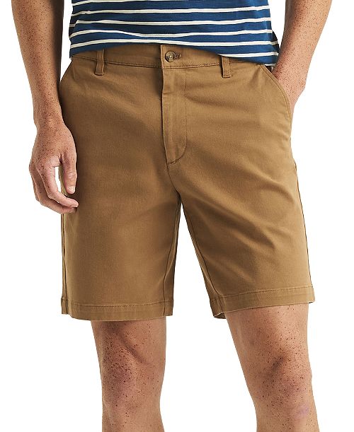 alfani Nautica Men's Solid-Color Stretch-Twill 8.5" Deck Shorts Men's Fashion & Accessories
