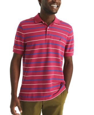 Men's Striped Classic-Fit Deck Polo Shirt