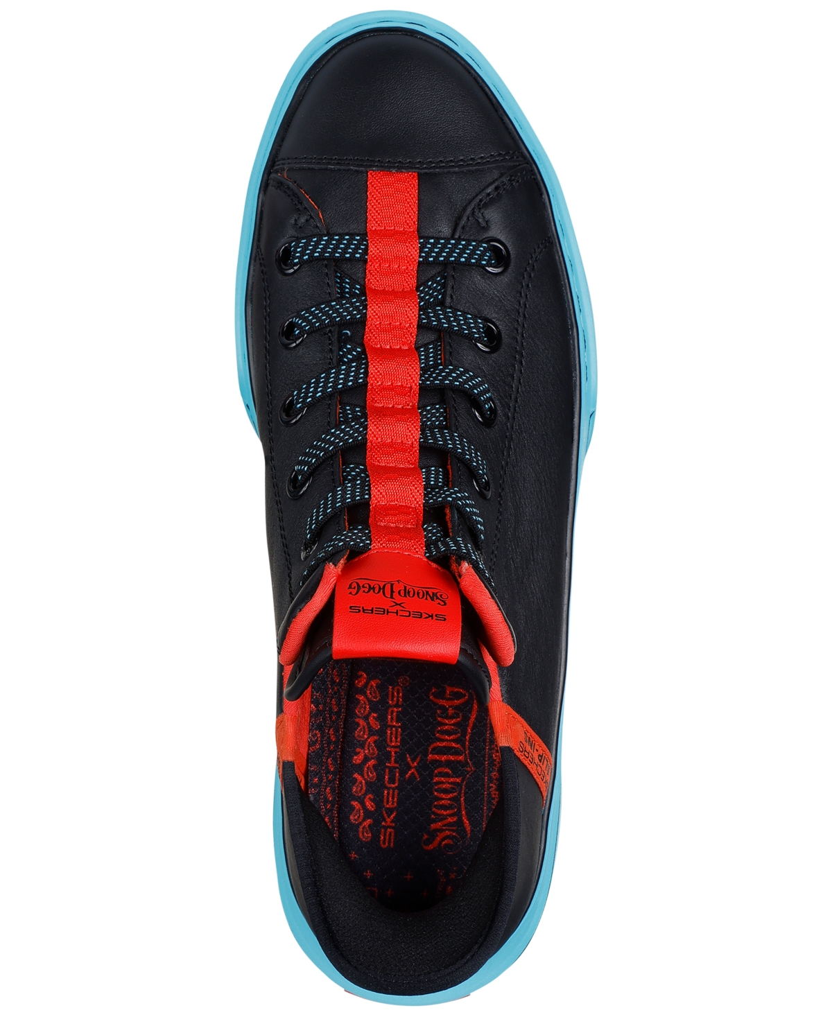 Skechers Men's Snoop One Premium Leather Slip-Ins Casual Sneakers from Finish Line - Blue, Red