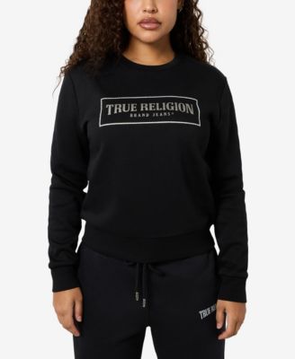 Women's Crystal Logo Classic Crew Neck Sweatshirt