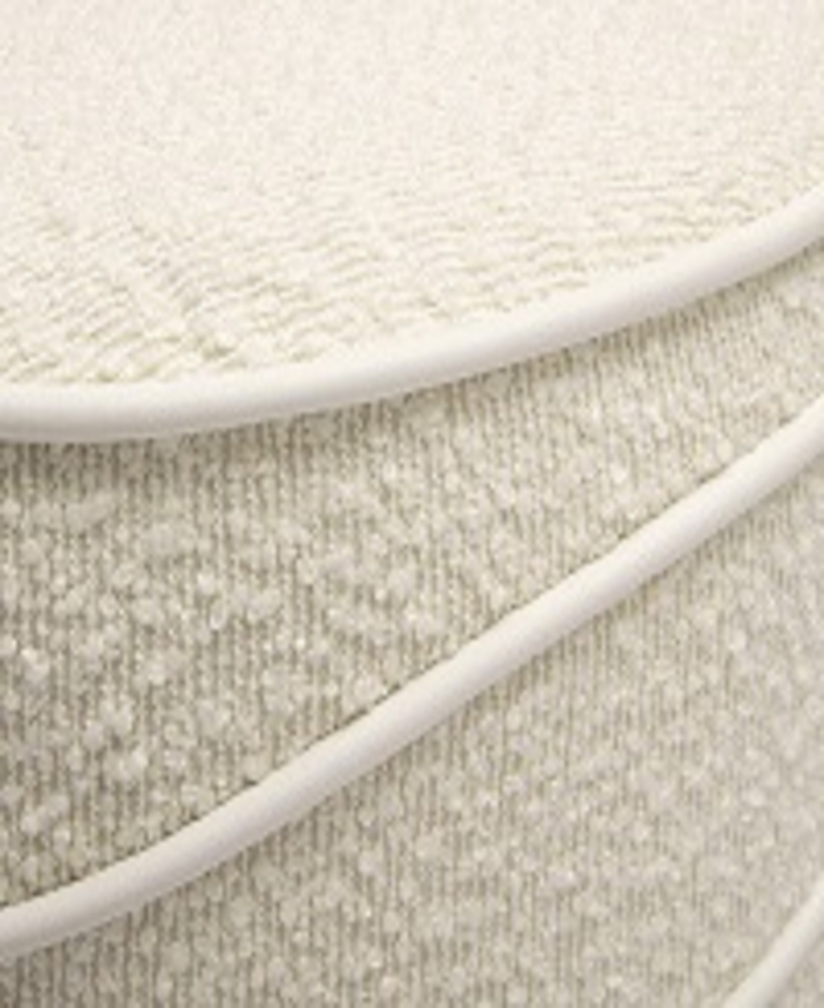 Tov Furniture Nero Boucle Ottoman In Cream