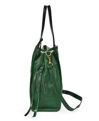 Women's Genuine Leather Daisy Tote Bag