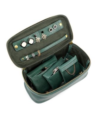 Celosia Rectangular Leather Jewelry Case