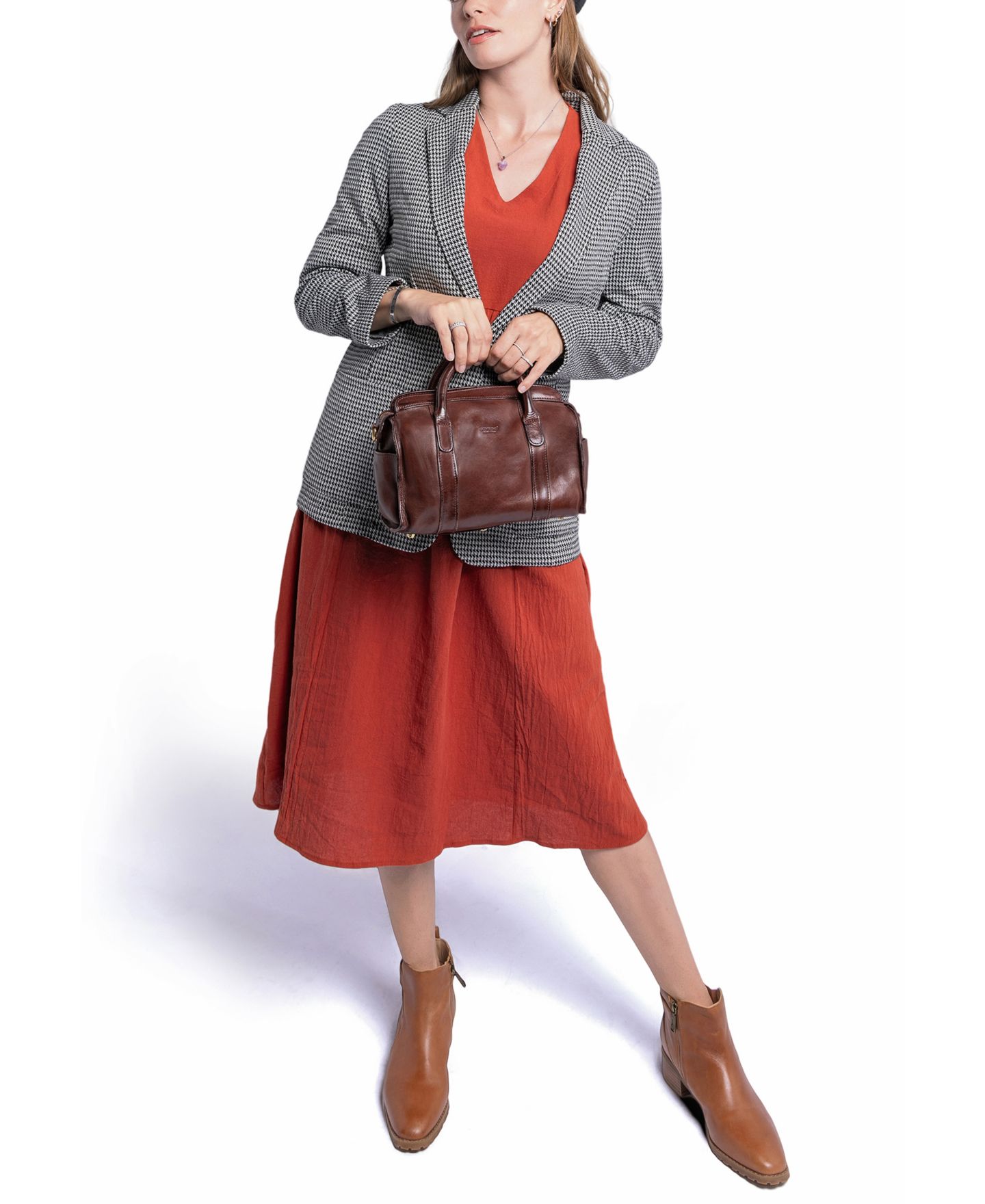 Женская сумка OLD TREND Larkspur Crossbody, цвет: Коричневый — фото 5