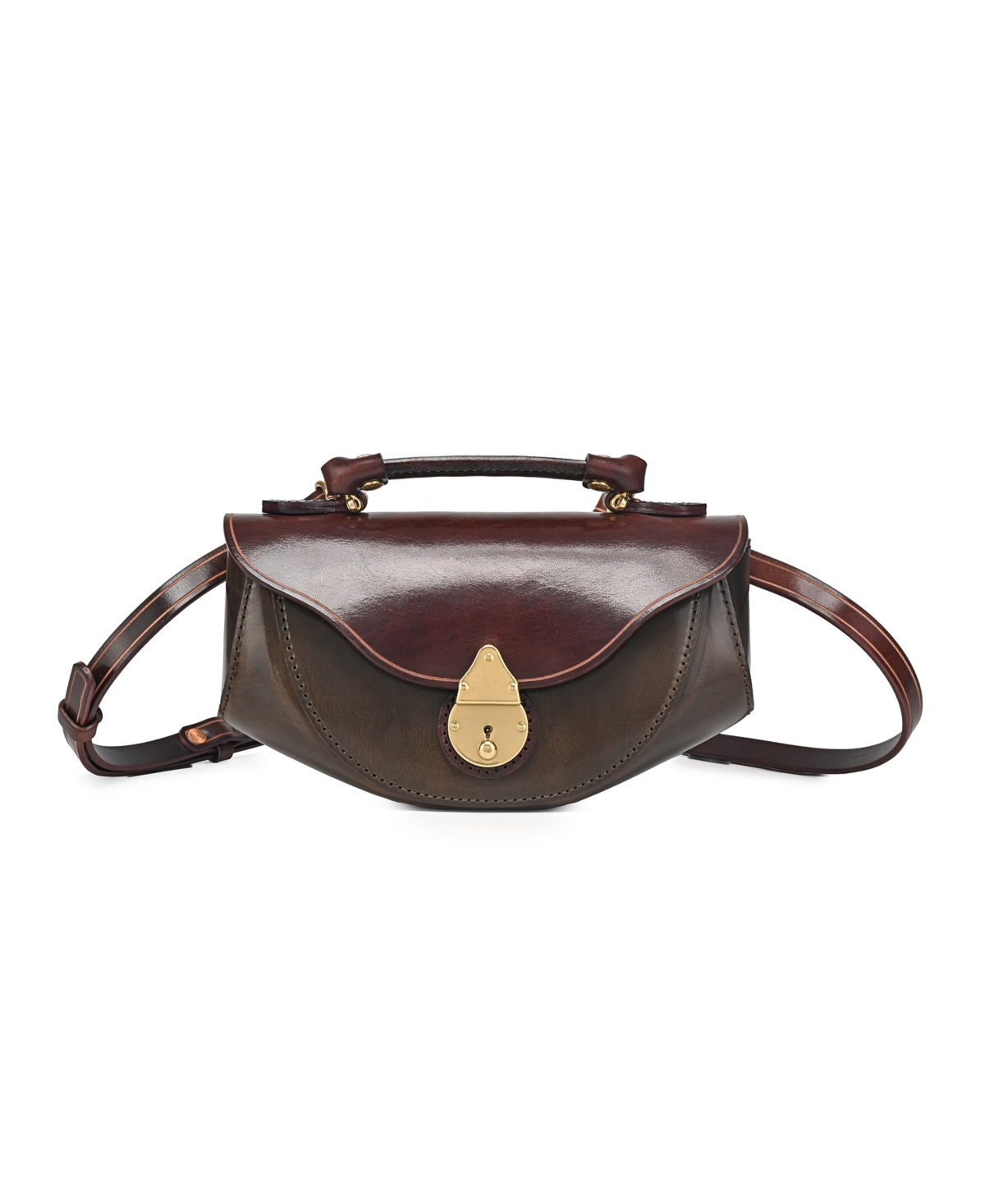 Azalea Vintage Crossbody Bag - Maroon