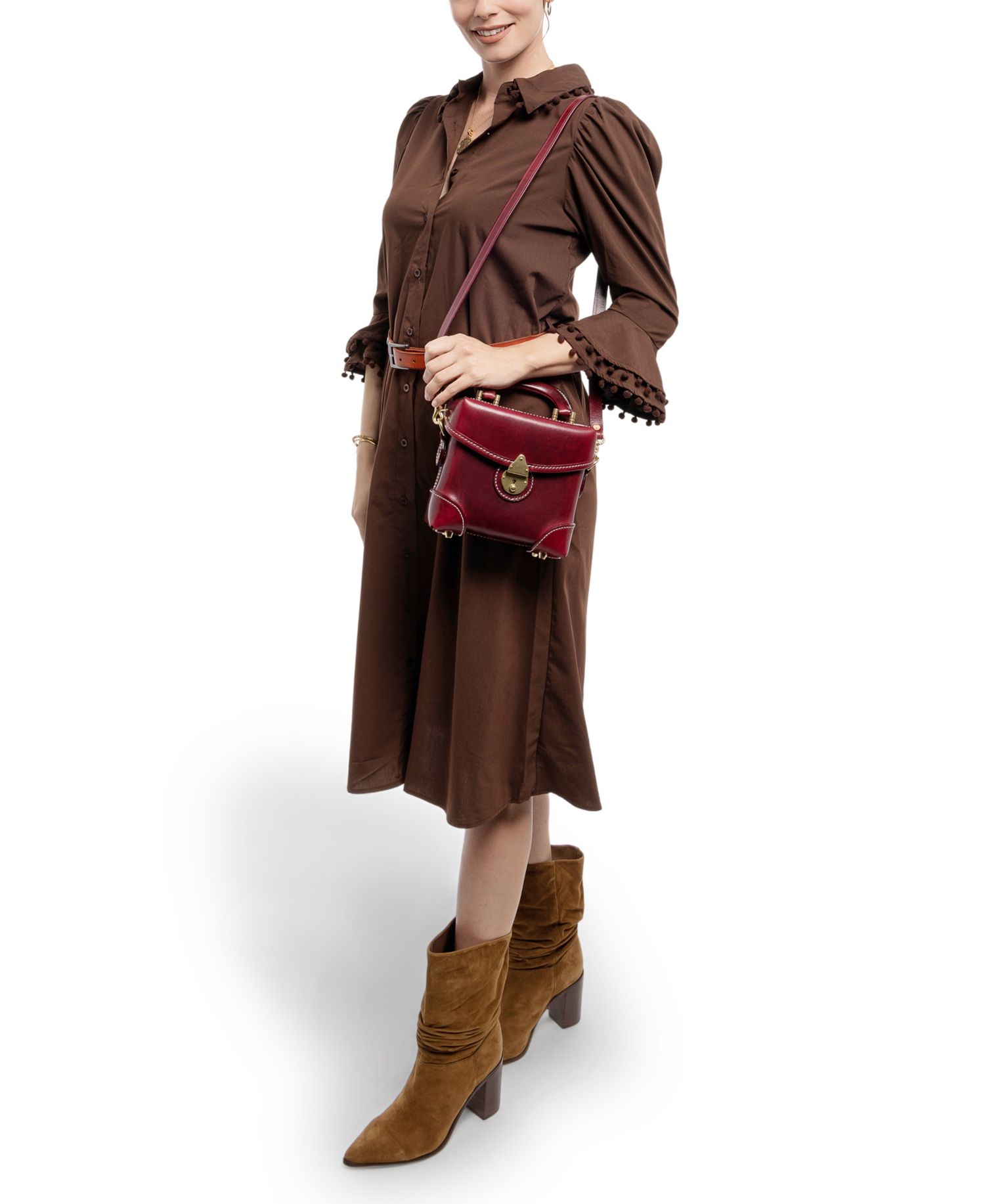 Azalea Vintage Box Crossbody Bag