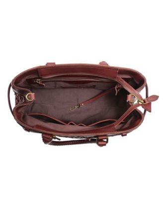 Women's Genuine Leather Lantana Satchel Bag