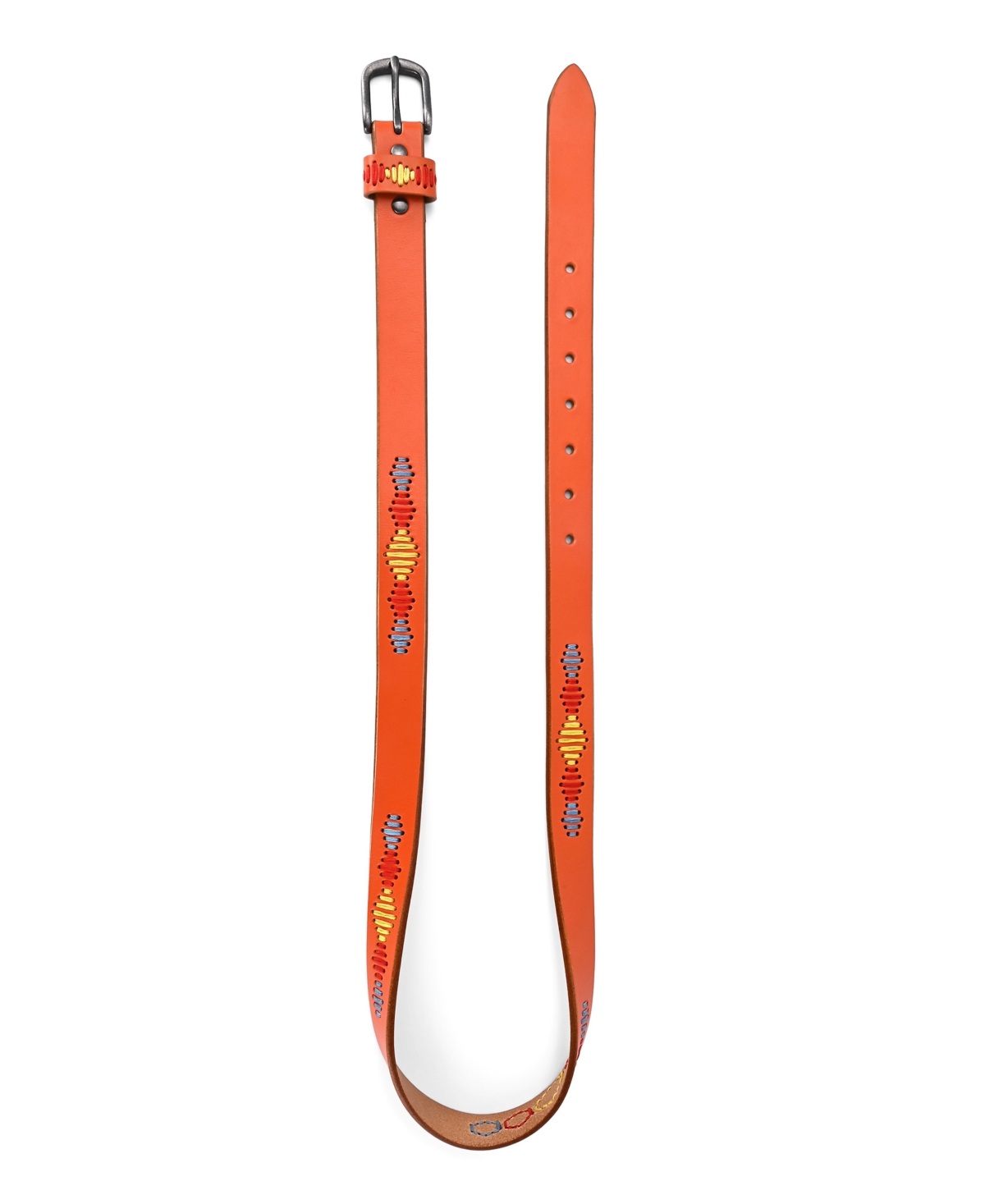 Old Trend Women's Boho Spirit Leather Belt In Orange
