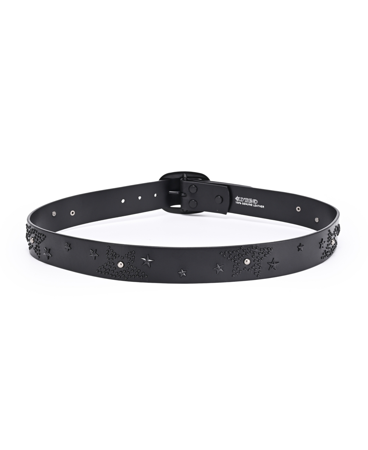 Old Trend Women's Glory Star Leather Belt In Black