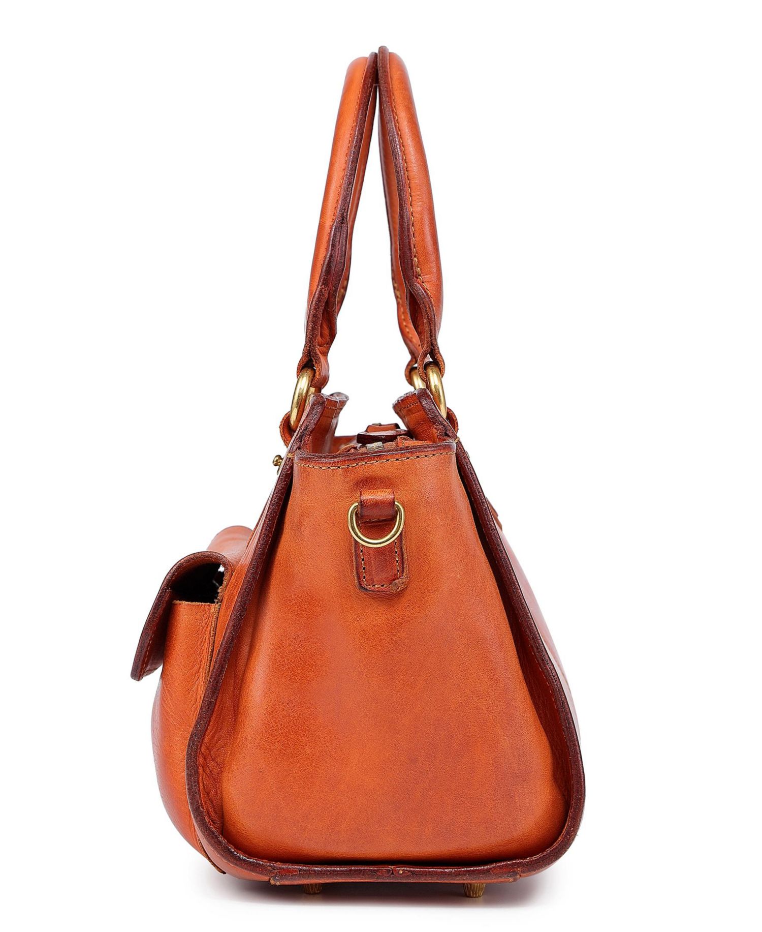 Pansy Small Leather Satchel Bag