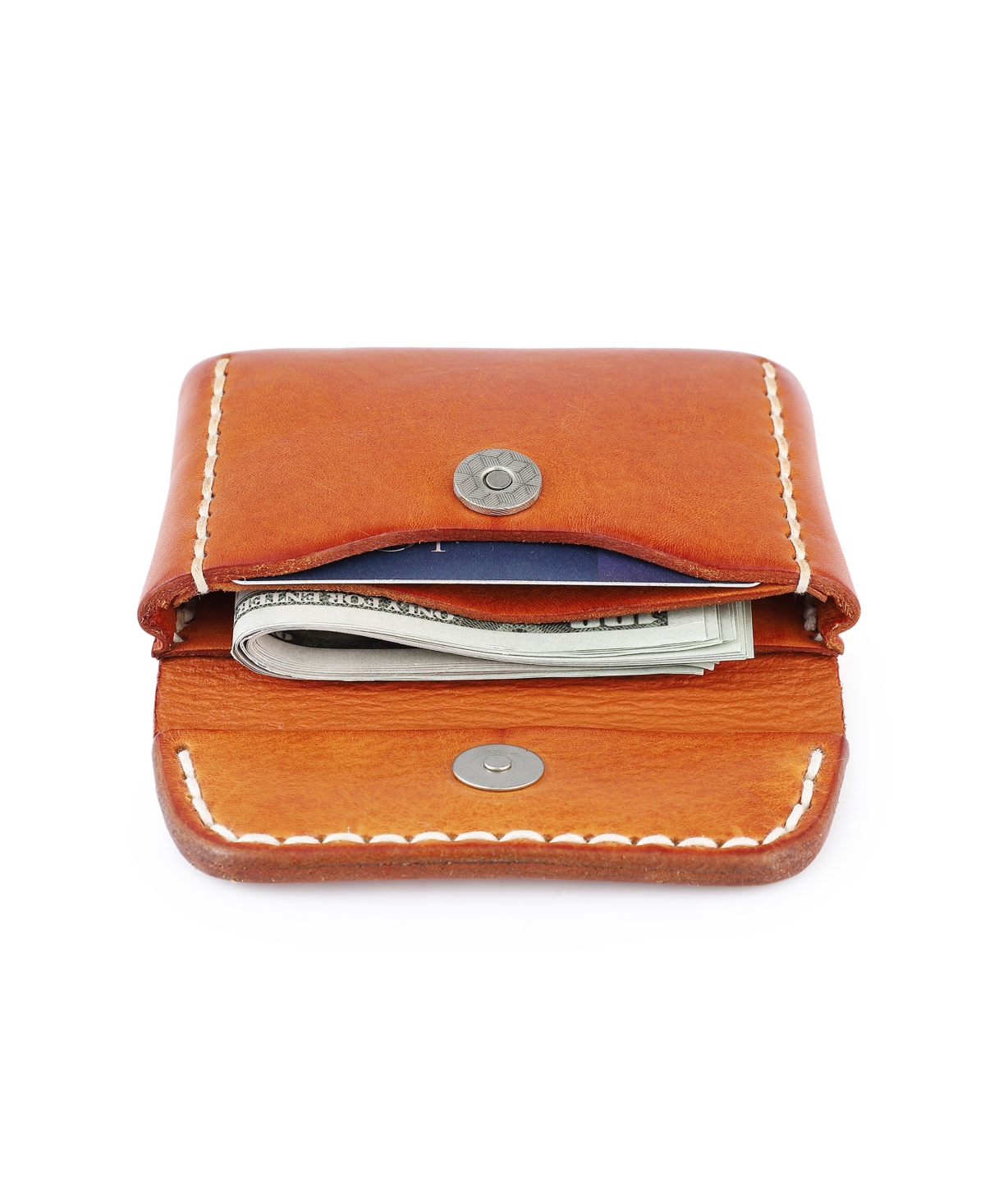 Old Trend Canna Card Holder In Cognac