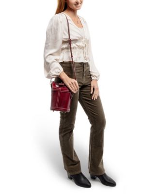 Begonia Vintage Bucket Crossbody Bag