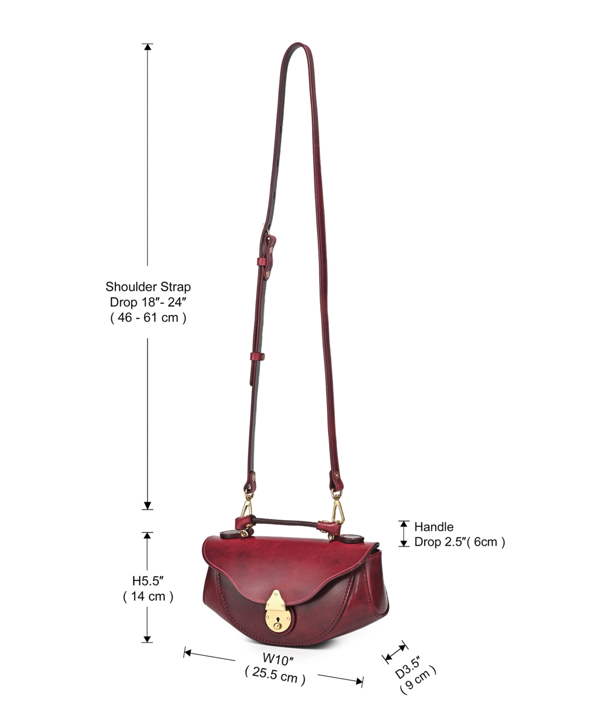 Old Trend Azalea Vintage Crossbody Bag In Maroon