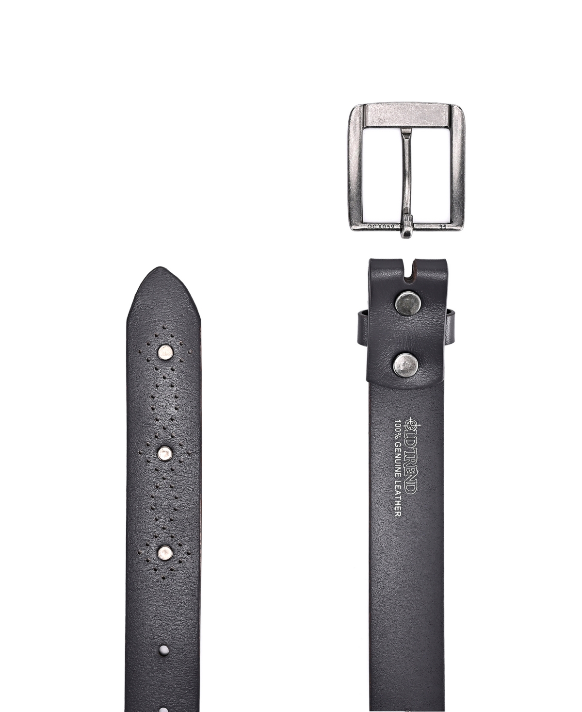 Old Trend Women's Daisy Blossom Leather Belt In Gray