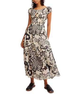knee length dresses for ladies Free People Dream Weaver Maxi Dress – AH Collection main image 0