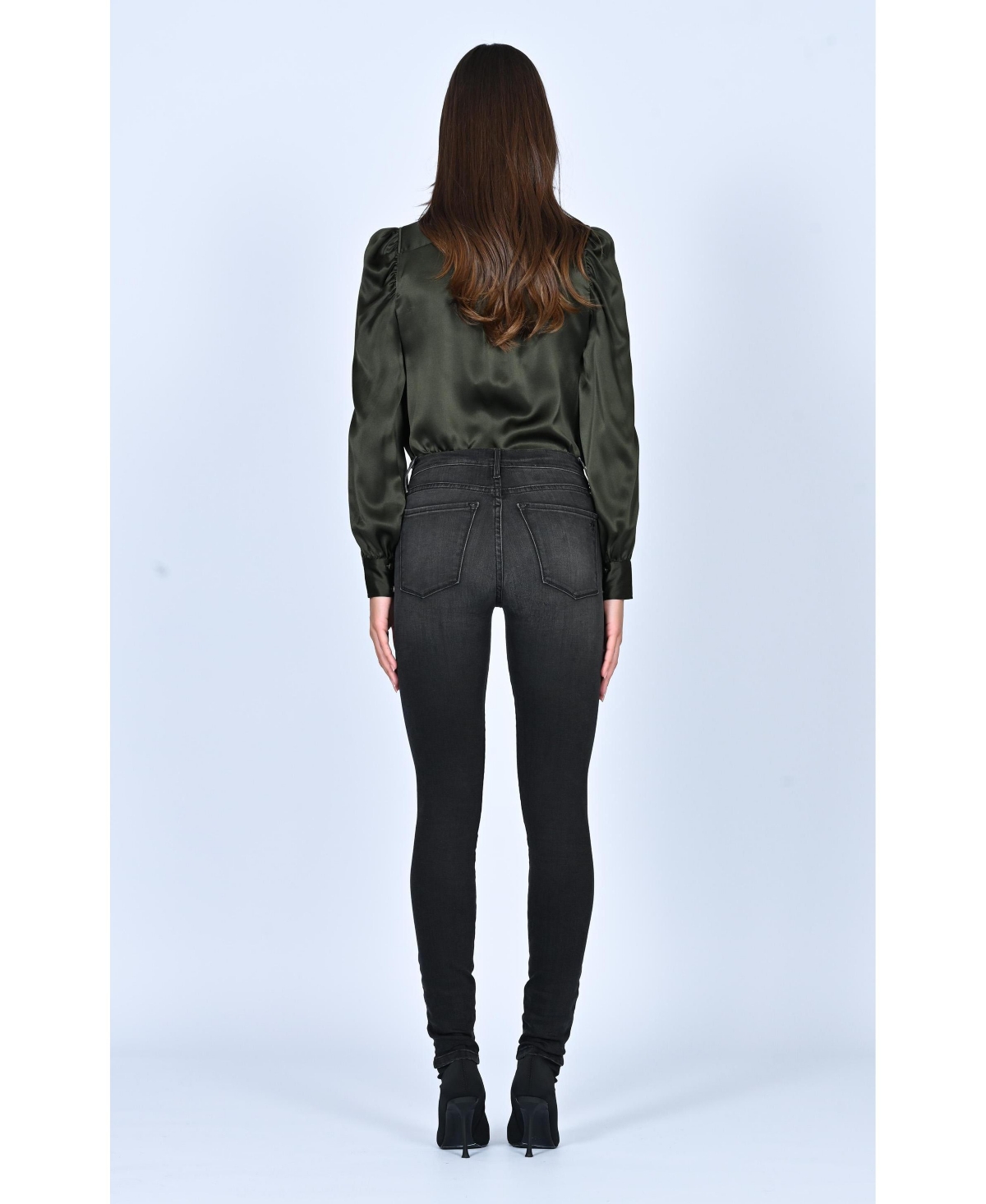 Orchid Denim Women's Billie Zipper Skinny - Black
