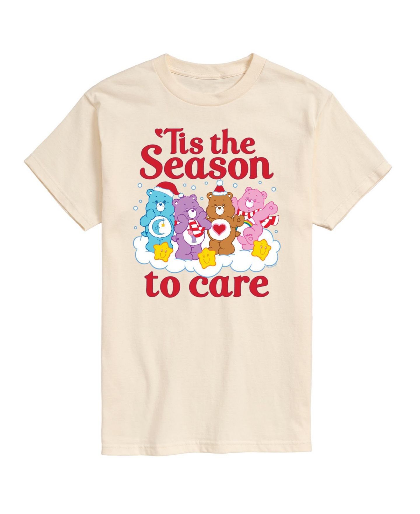 Мужская футболка AIRWAVES Care Bears Tis The Season Short Sleeve, цвет: Бежевый / Хаки — фото 1